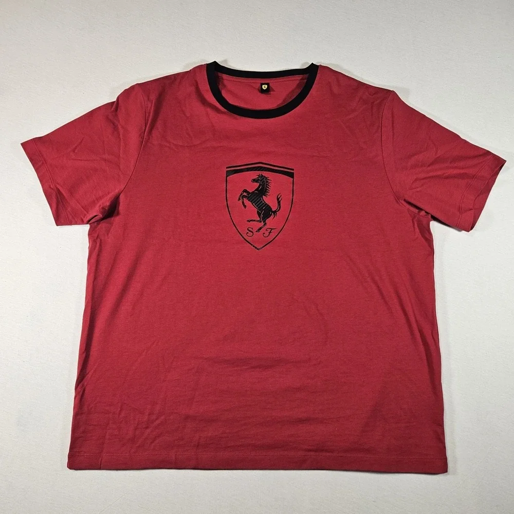 Scuderia Ferrari Race Big Shield T-shirt‎ Mens 3XL Red
